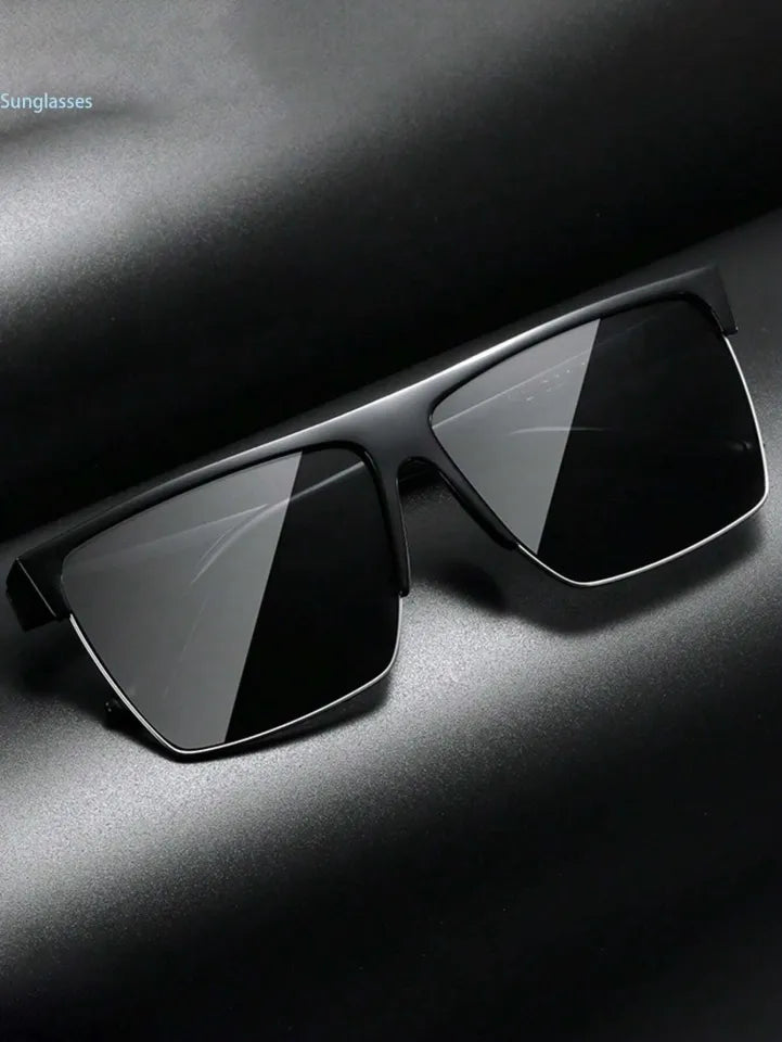 Men's Half Frame PC Sunglasses Square Shape