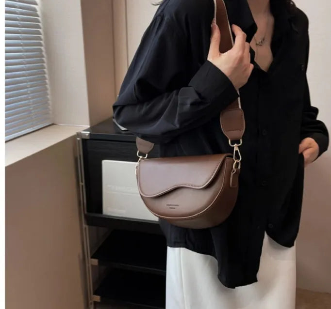 Women's Vintage PU Leather Crossbody Bag