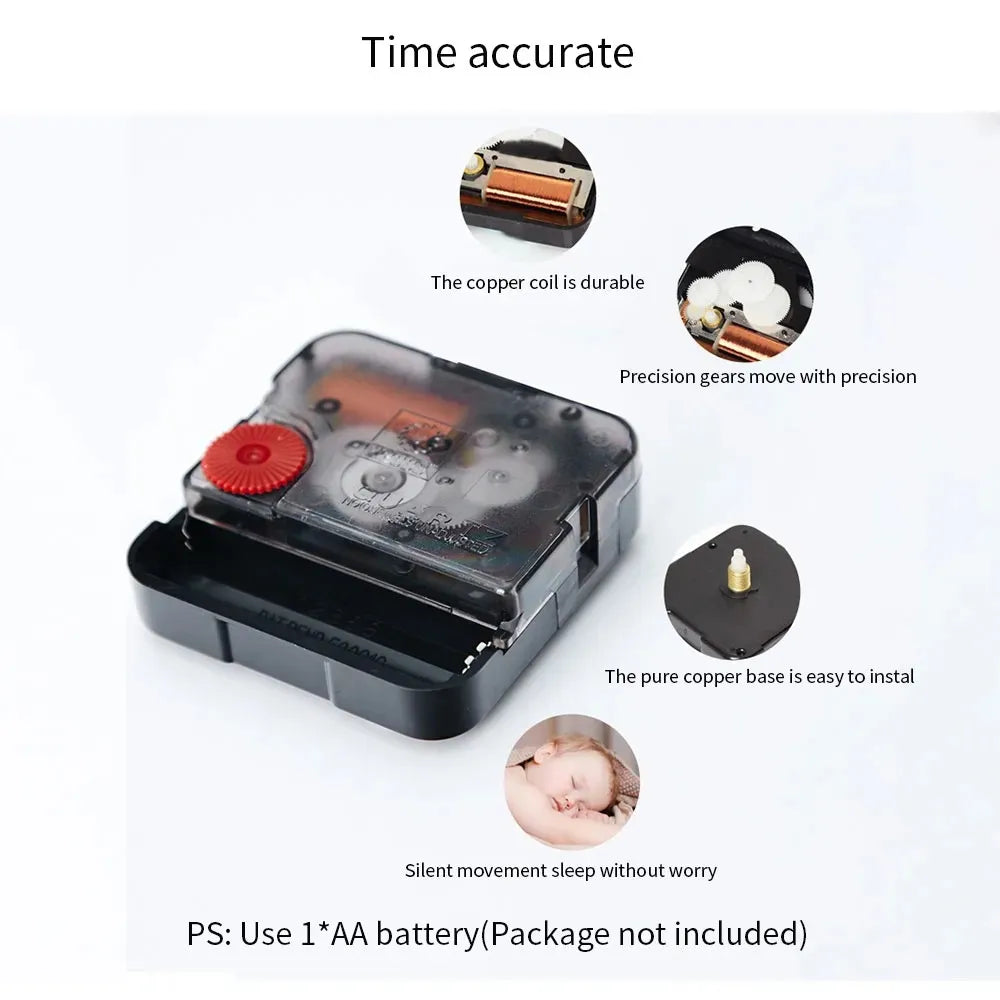 ZF Welcome to Our Sweet Home Wooden Clock 3D Quartz Watch