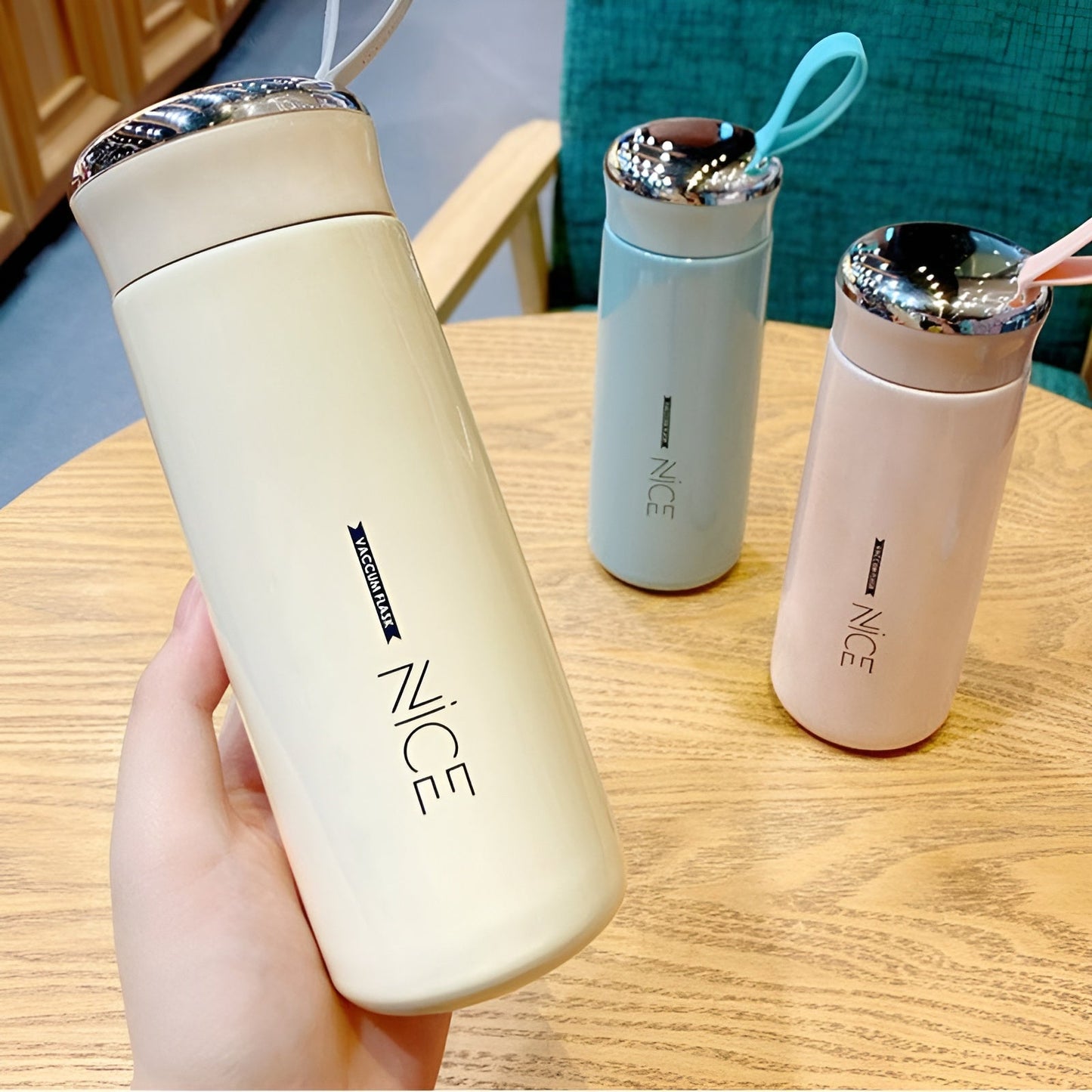 Premium NICE 400ml Glass Water Bottle -