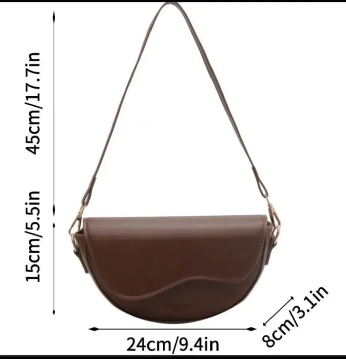 Women's Vintage PU Leather Crossbody Bag