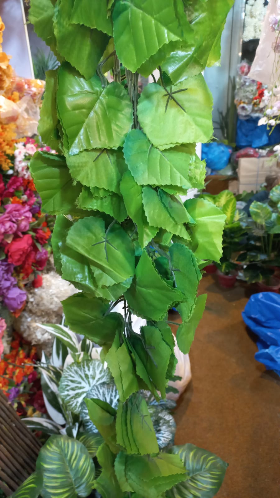 Pack of 12 Artificial Money Plant Leaf Bails 8ft Length