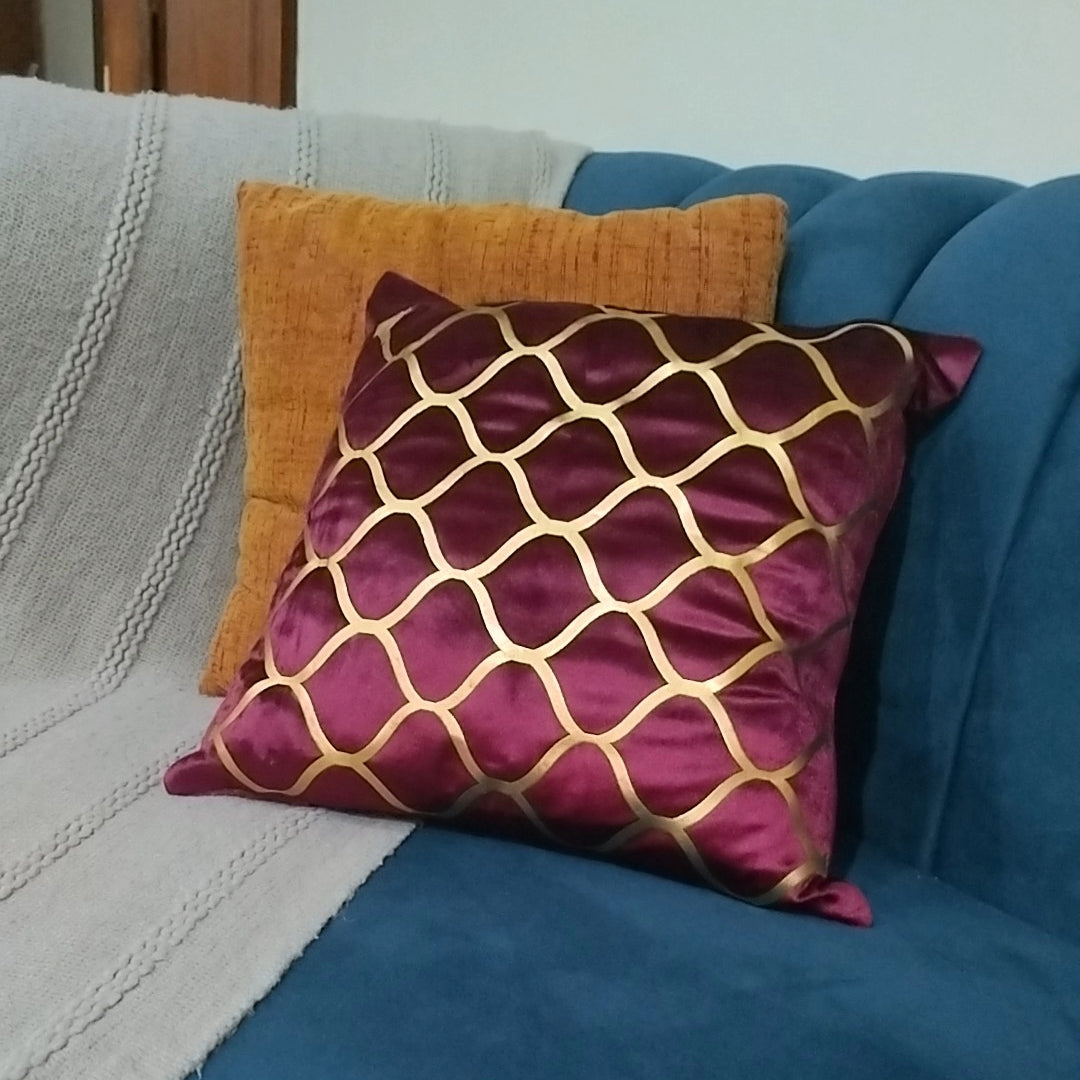 Cushion Cover Velvet Fabric Design Laser Cut 16/16