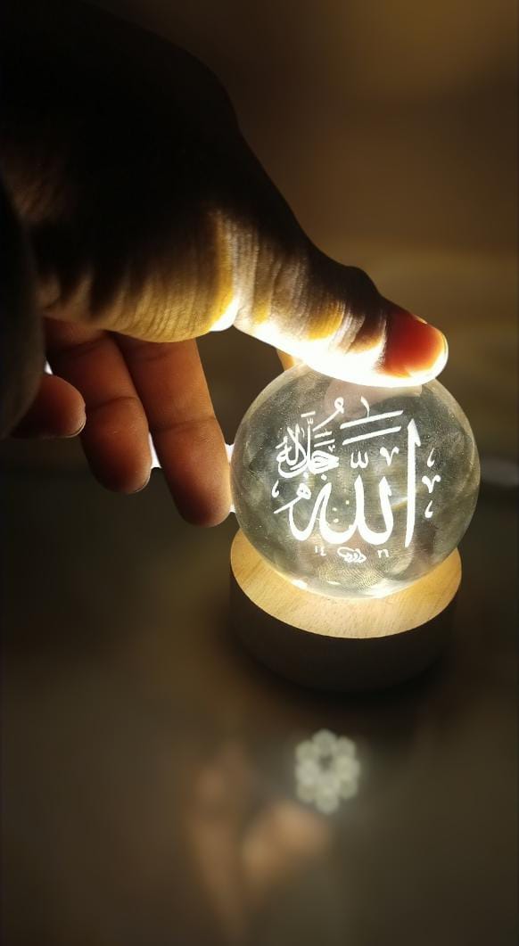 Modern 3D Crystal Galaxy Lamp with USB charging (Random Name & Design)