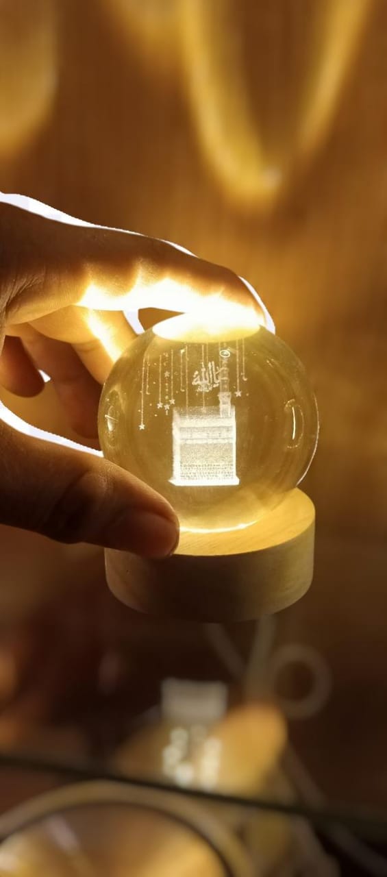 Modern 3D Crystal Galaxy Lamp with USB charging (Random Name & Design)