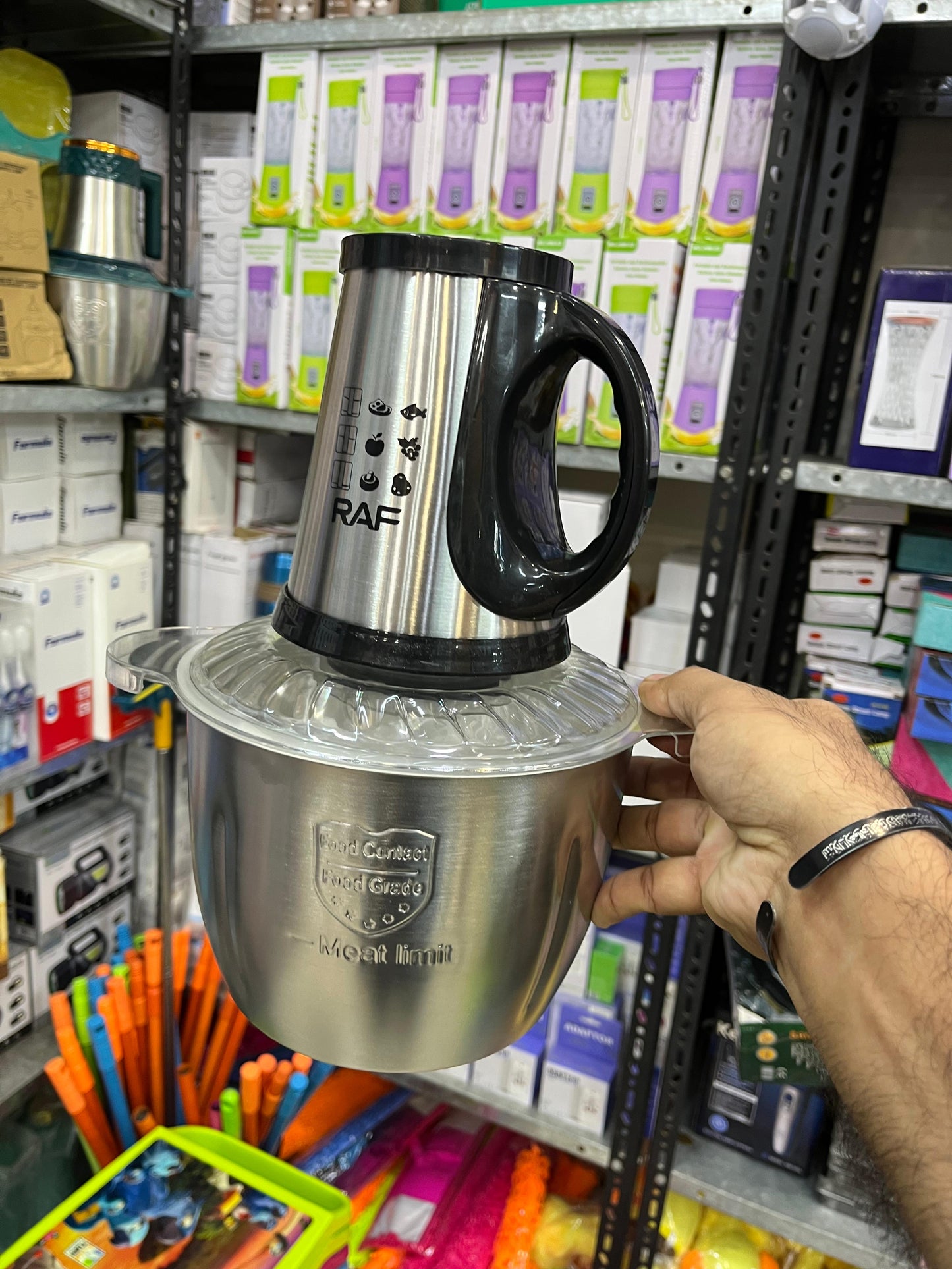 Dual Blade Options 3L RAF Electric Meat Grinder & Chopper