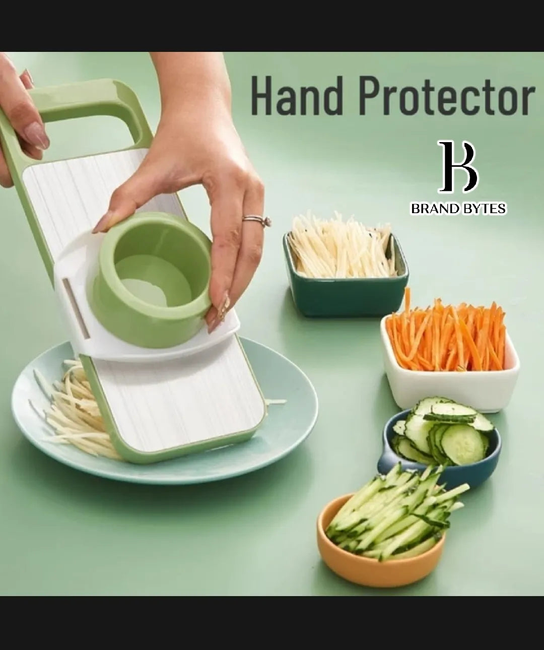 Stainless steel 5 in 1 vegetable cutter -
