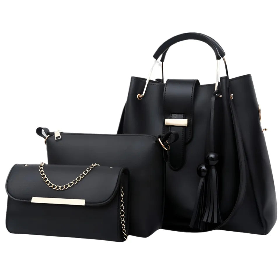 New Ladies Handbags with Long Shoulder with Ultimate Ladies Handbag Set 3 Piece