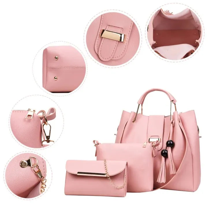 New Ladies Handbags with Long Shoulder with Ultimate Ladies Handbag Set 3 Piece
