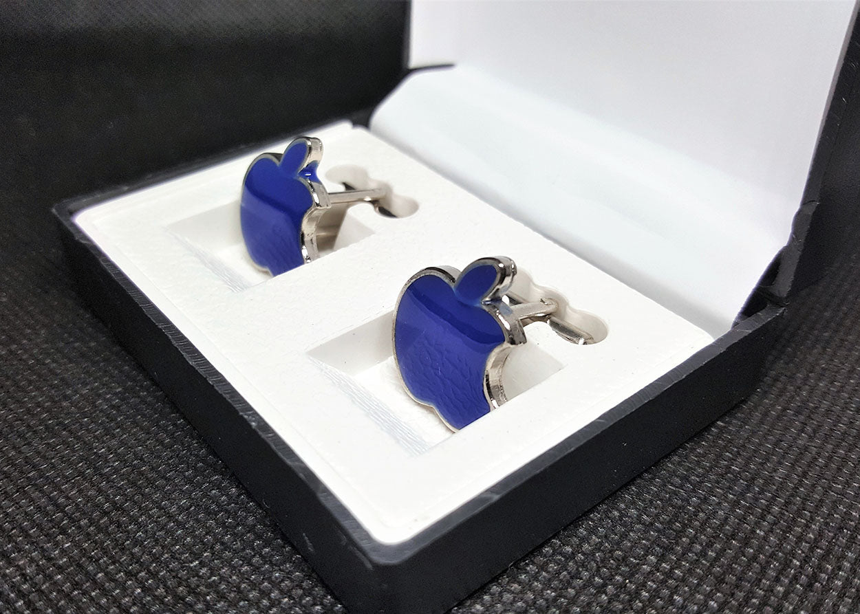 Black Metal Cufflinks for Men