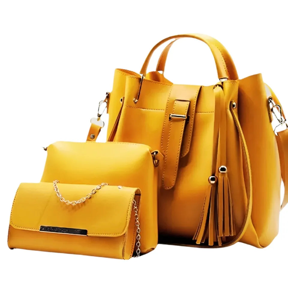 New Ladies Handbags with Long Shoulder with Ultimate Ladies Handbag Set 3 Piece