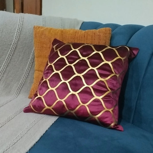 Cushion Cover Velvet Fabric Design Laser Cut 16/16