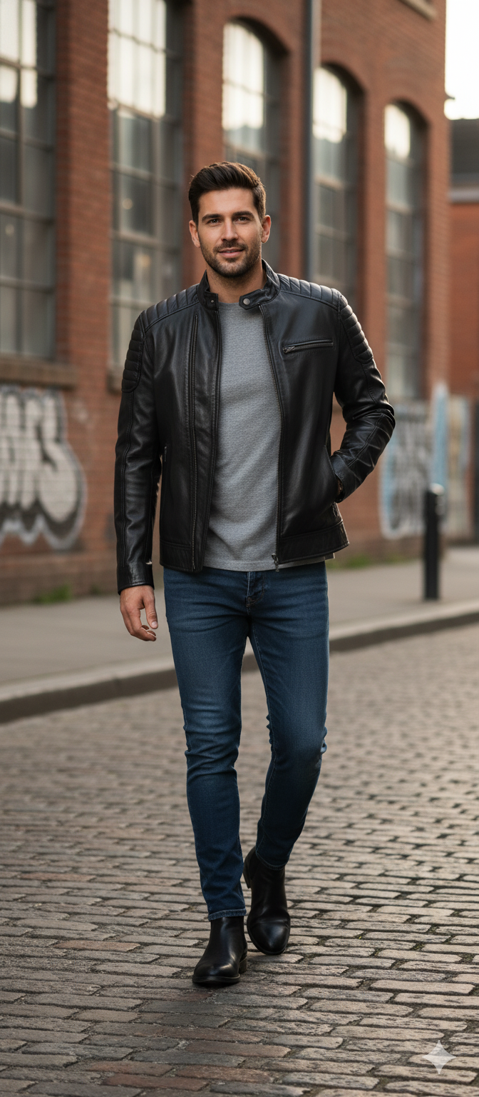 Men’s Genuine Leather Jacket – Original Sheep Leather | Premium Winter Outerwear Men’s